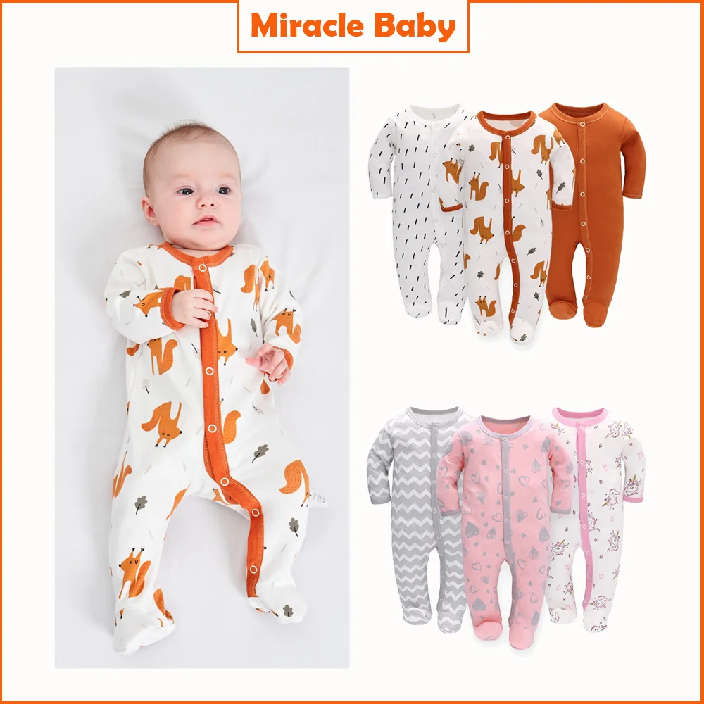 

Baby Rompers Newborn Toddler Baby Girl Clothes Long Sleeve Baby Boy Clothes Cotton Outwear Spring Fall Pajamas Jumpsuit 0-12M