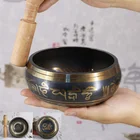 Из Непала, Тибета поющая чаша, Гималайская буддийская чаша для йоги, медитации, тибетская чаша для пения, чаша для йоги, медитации, бронзовый колокольчик, сбор ушей