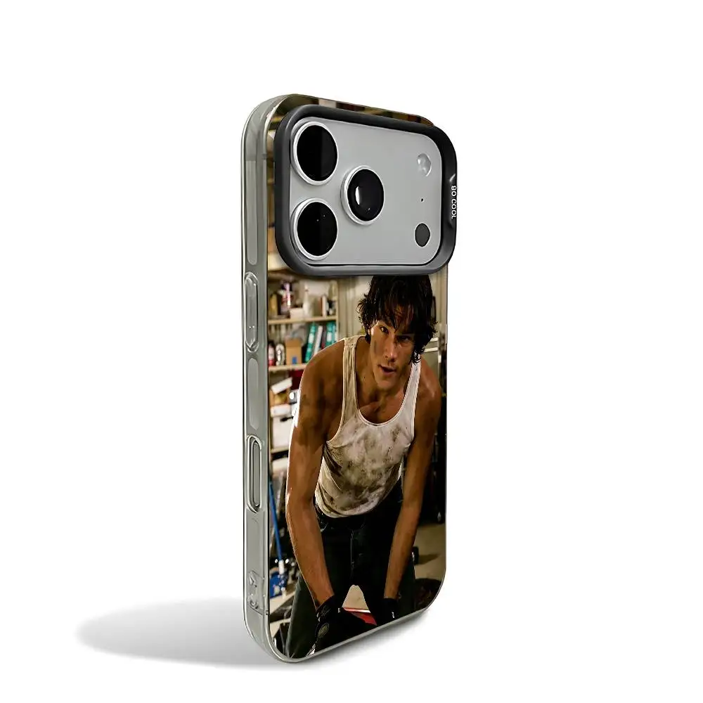 Фото Чехол для телефона Sam J-Jared Padalecki, черный матовый, для iPhone 12, 11, 14, 13, 17, 16, 15 Pro Max, с большим вырезом для камеры №3