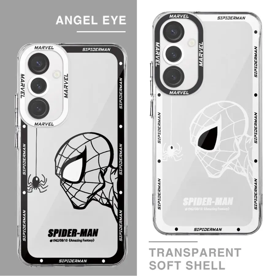Marvel Sipiderman phone Case for Samsung A02 A03s A03 Core A04e A05s A06 A10s A20s A21s A30 A31 A50s A51 A71 4G A72 5G A73