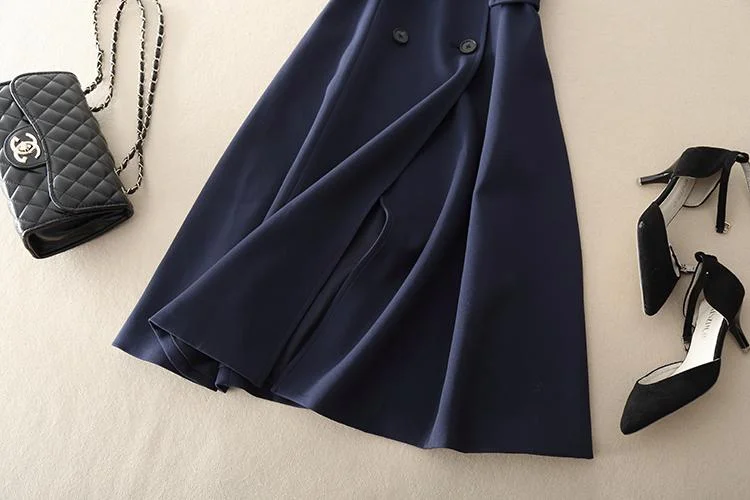 Специальный № 23 Осень-Зима стильный женский с большим отворотом двубортный