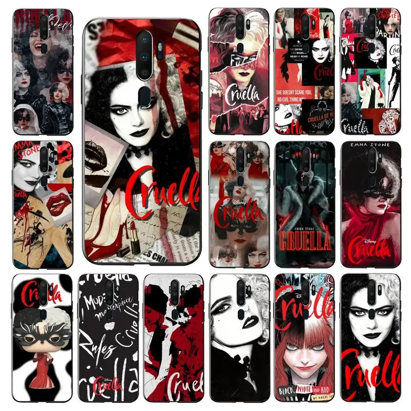 

Disney Modern Movie Bad Girl Cruella Phone Case for Vivo Y91C Y11 17 19 17 67 81 Oppo A9 2020 Realme c3