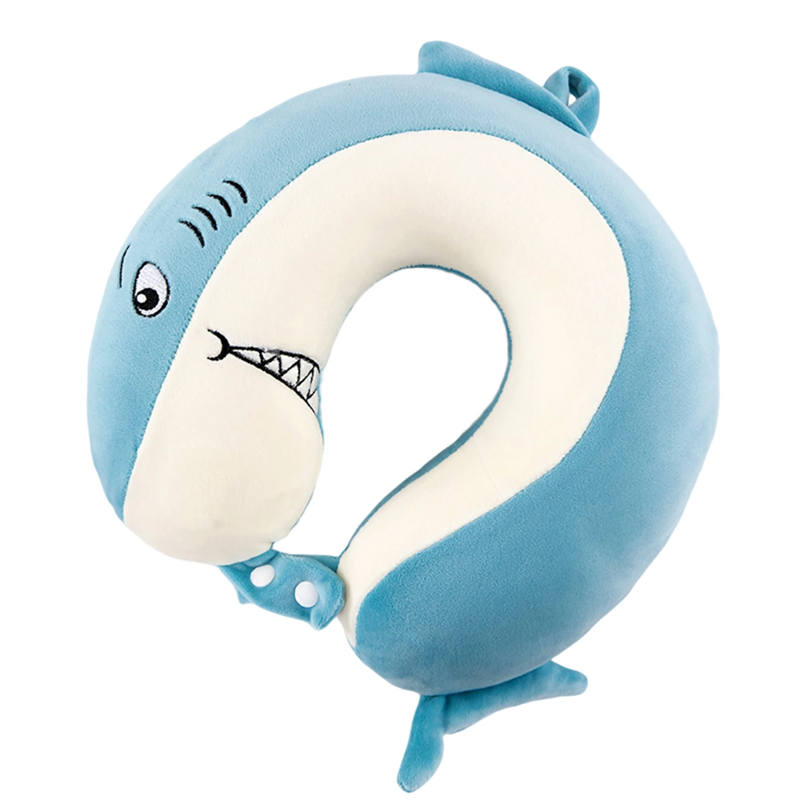 

Neck Support Camping Airplane Kids Adults Train Soft Memory Foam Car Cute Shark Travel Pillow Home Office Portable Sleeping