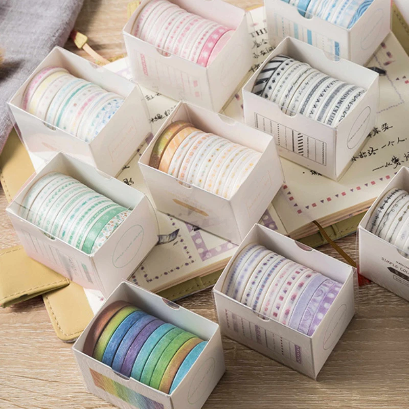 

10 рулонов/коробка, наклейки для скрапбукинга