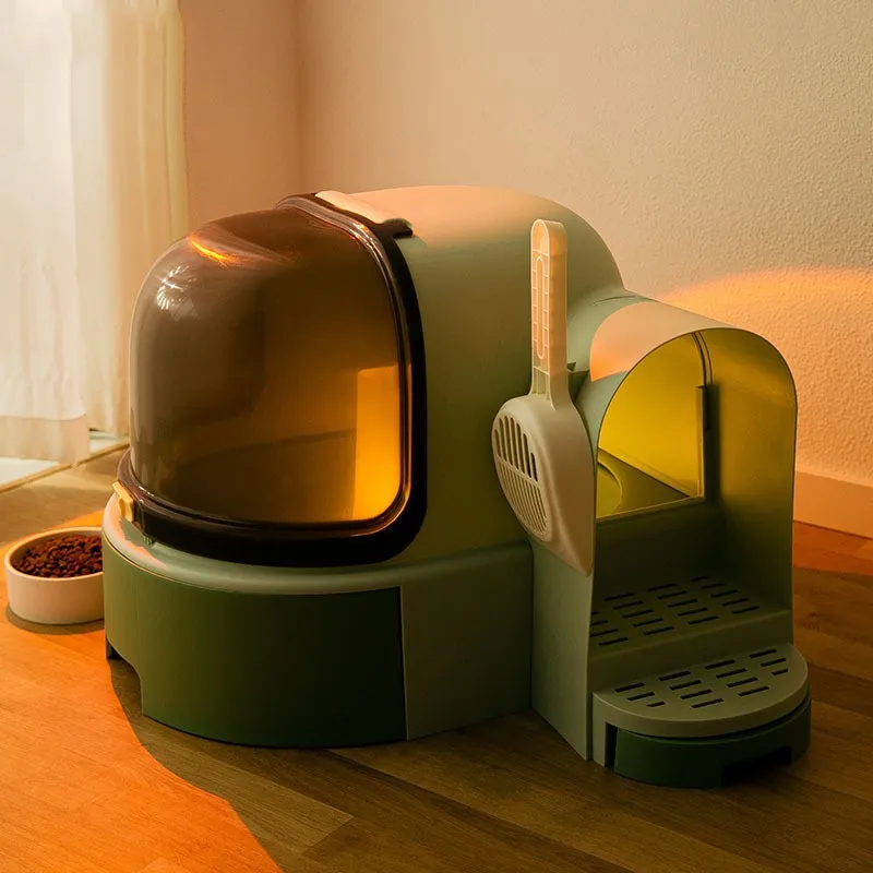 Полностью закрытые ящики для кошачьего туалета противоразбрызгивающийся туалет