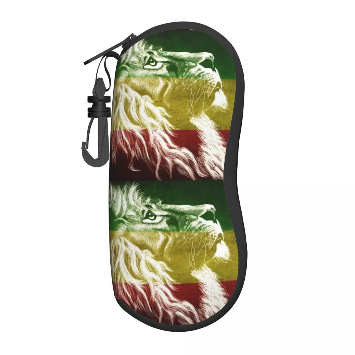 

King Of Judah Rastafarian Rasta Lion Eyeglass Glasses Case Women Men Soft Jamaica Flag Jamaican Proud Sunglasses Protective Box