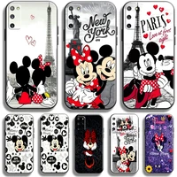 mickey minnie mouse cartoon phone case for samsung galaxy s22 s21 s20 plus ultra 5g case for samsung s21 s20 fe carcasa