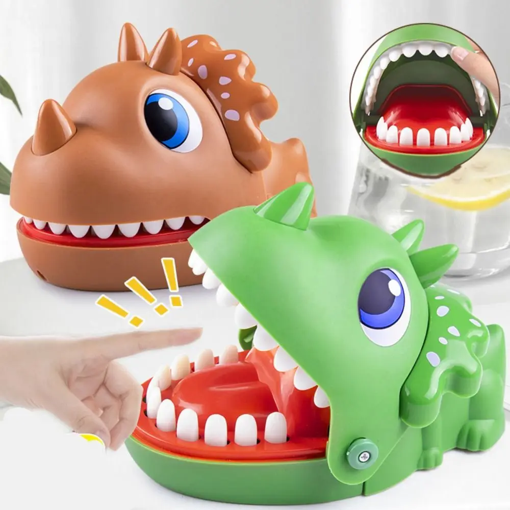 

Safe Hand-biting Crocodile Scary Toy Triceratops Shape Odorless Hand-biting Dinosaur Cartoon Cute Dinosaur Bite Fingers Toy