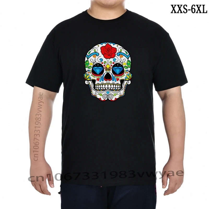 

Sugar Skull Day Of The Dead Men' TShirt XXS-6XL