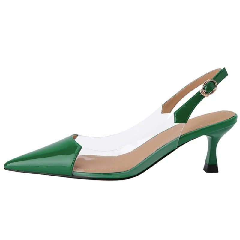 

Брендовые женские туфли-лодочки Dilalula на тонком каблуке, сандалии с ремешком на пятке, модная пикантная обувь из натуральной кожи для вечери...