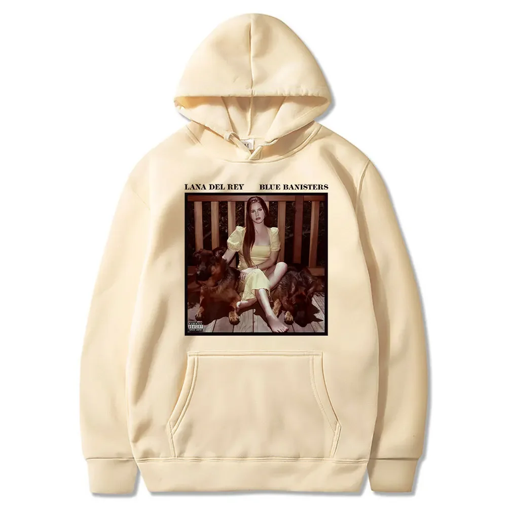 Лана Дель Рей синие банкристические толстовки с музыкальным альбомом для женщин