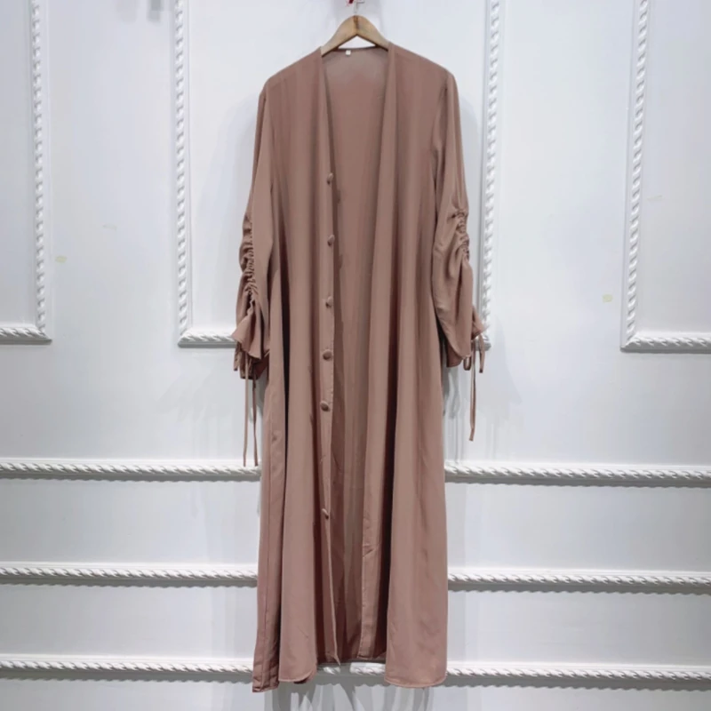 Muslim Elegant Abaya Black Dress With Buttons Dubai Woman Evening Robe Kaftan Moroccan Kimono Caftan Ramadan Modest Clothes