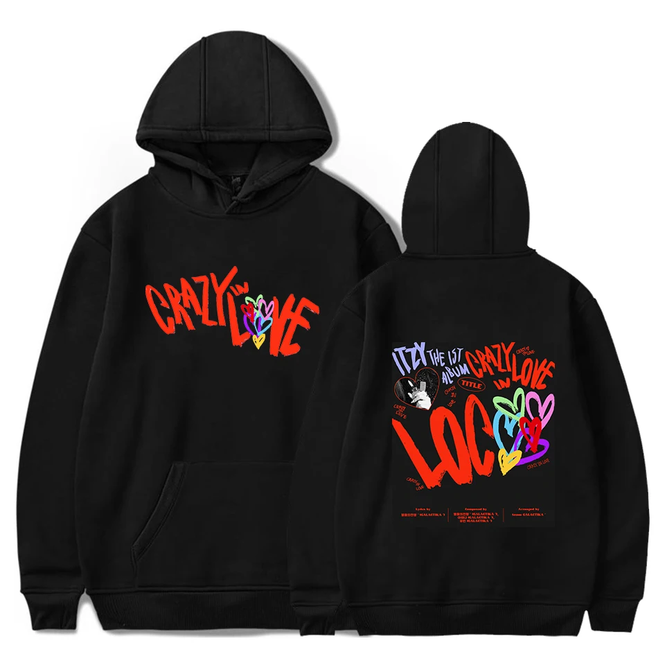 

Bali Clothing ITZY Hoodie Crazy In Love Sweatshirts 2021 New Arrival Kpop Women Men Pullover Sweatshirts 2D Ka 100-4XL Oversized