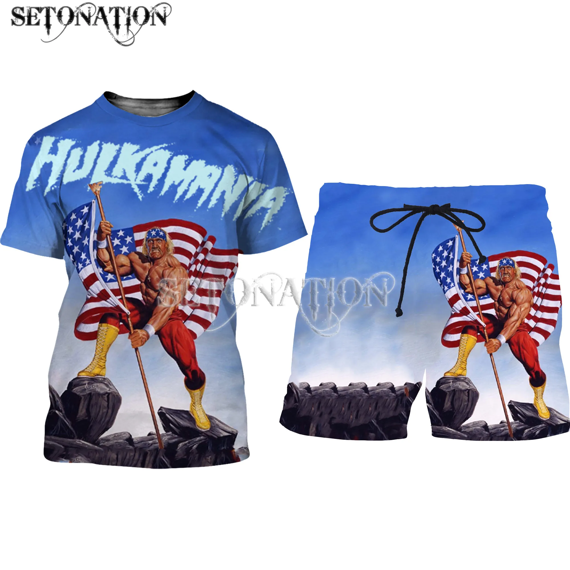 Hulk Hogan men/women New fashion cool 3D print fashion hoodies/sweatshirt/pants/Tracksuit dropshipping