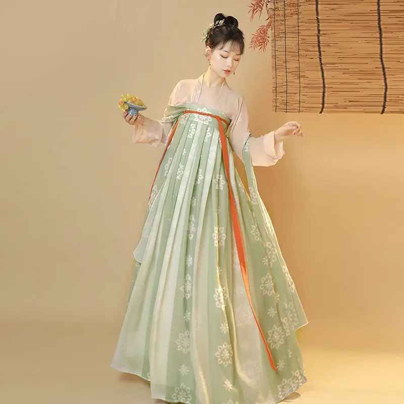 Женский костюм для взрослых Hanfu в традиционном китайском стиле Хань элемент