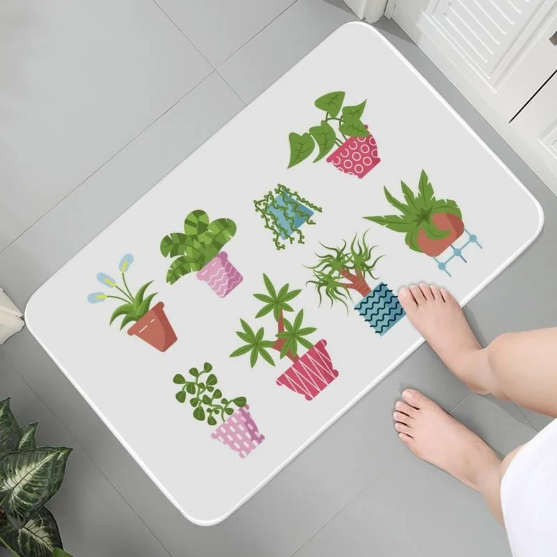 

Bathroom Carpet Soft Washable Rug Indoor Floor Mats Entrance For Home And Comfort Indoor House Lounge Rug Bath Mats Mat bedside