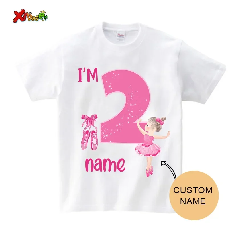 Футболка на день рождения 2024 одинаковые наряды для девочек одежда детей надпись I