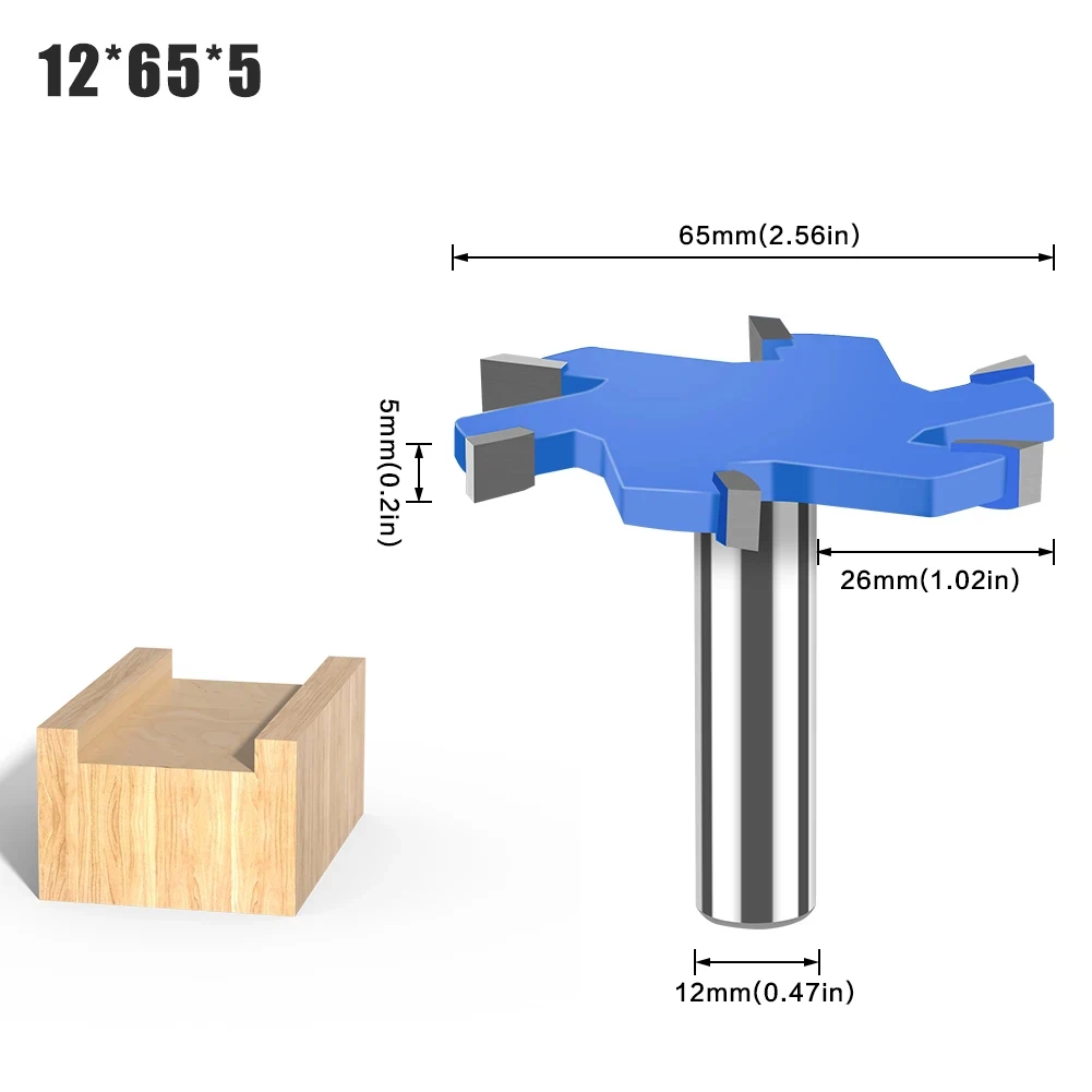 

Фреза T-образная из карбида вольфрама JGZUI 12 мм