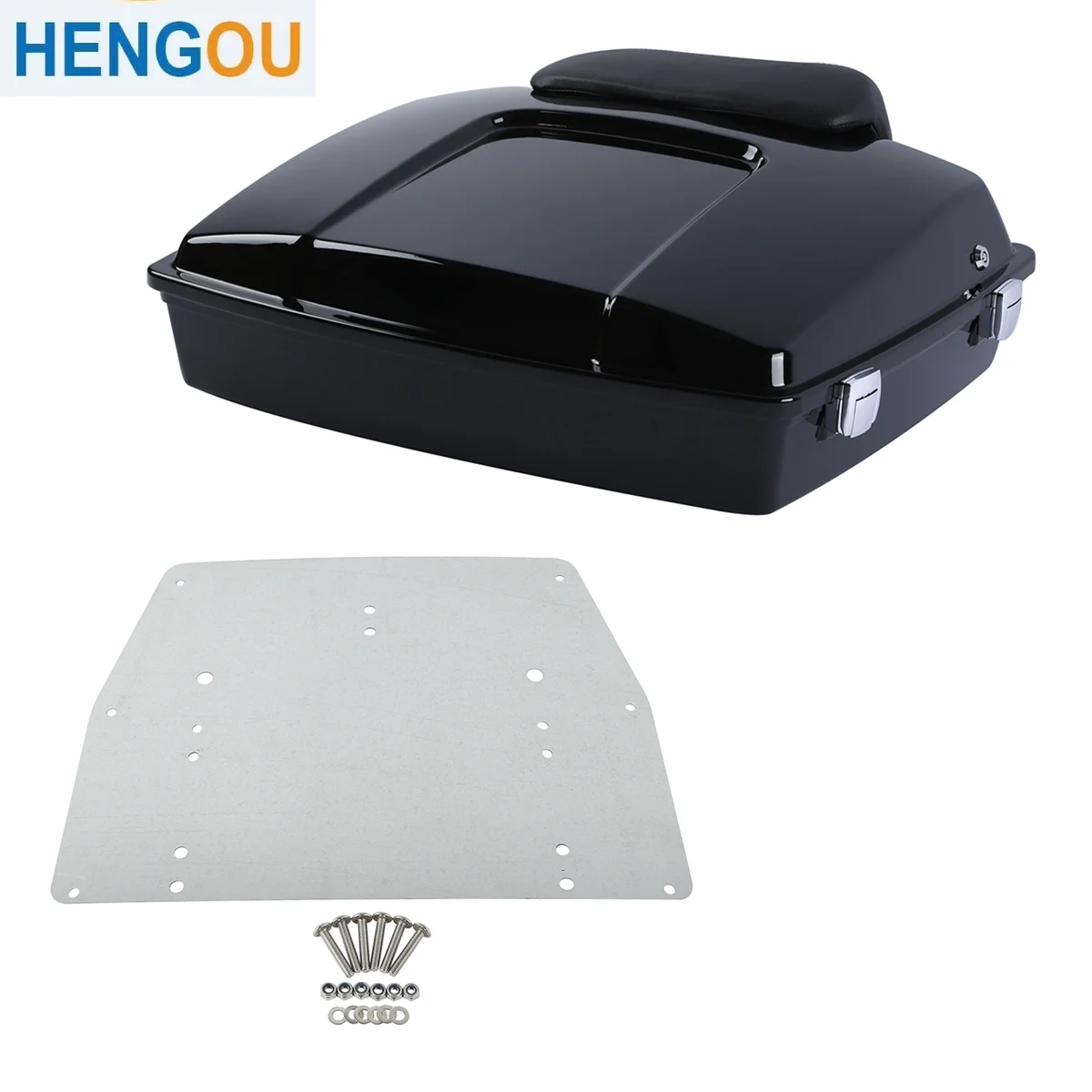 

Motorcycle 5.5" Razor Pack Trunk Pad & Base Plate For Harley Touring Tour Pak Road King Electra Glide Road Glide 1997-2013 2012
