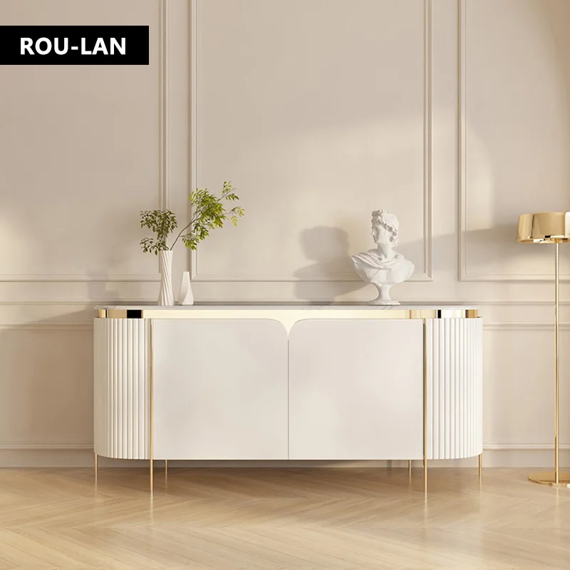 Современный простой мраморный обеденный стол входной шкаф входная перегородка