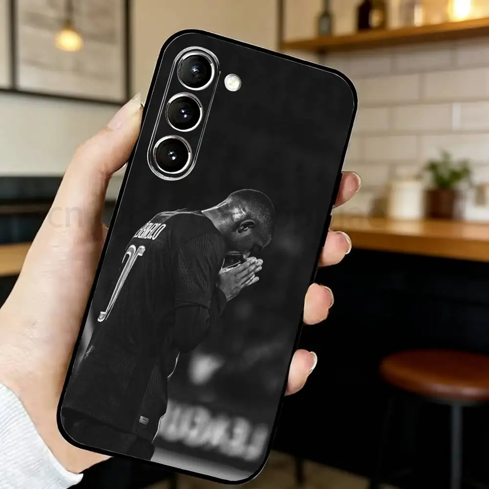 Фото Чехол для телефона Football 10 для Samsung S20,21,22,23,24,25,26 для D-Dembele-S Ultra,Plus,Lite,FE, черный мягкий чехол №5