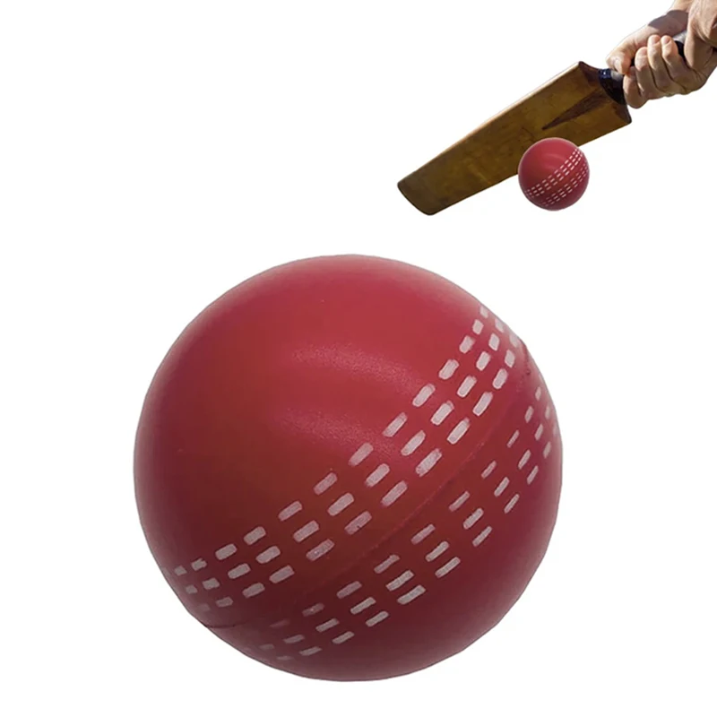 

Мяч для игр в помещении и на улице, прочный, для тренировок, привлекательные традиционные швы, для всех возрастных игроков, мяч для крикета, забавный, мягкий ПУ