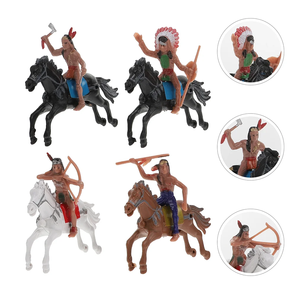 

8 Pcs Broly Action Figure Chainsaw Man Figure Boys Blanket Figure Cowboys Gifts Wild West Figures Flute Indian Model