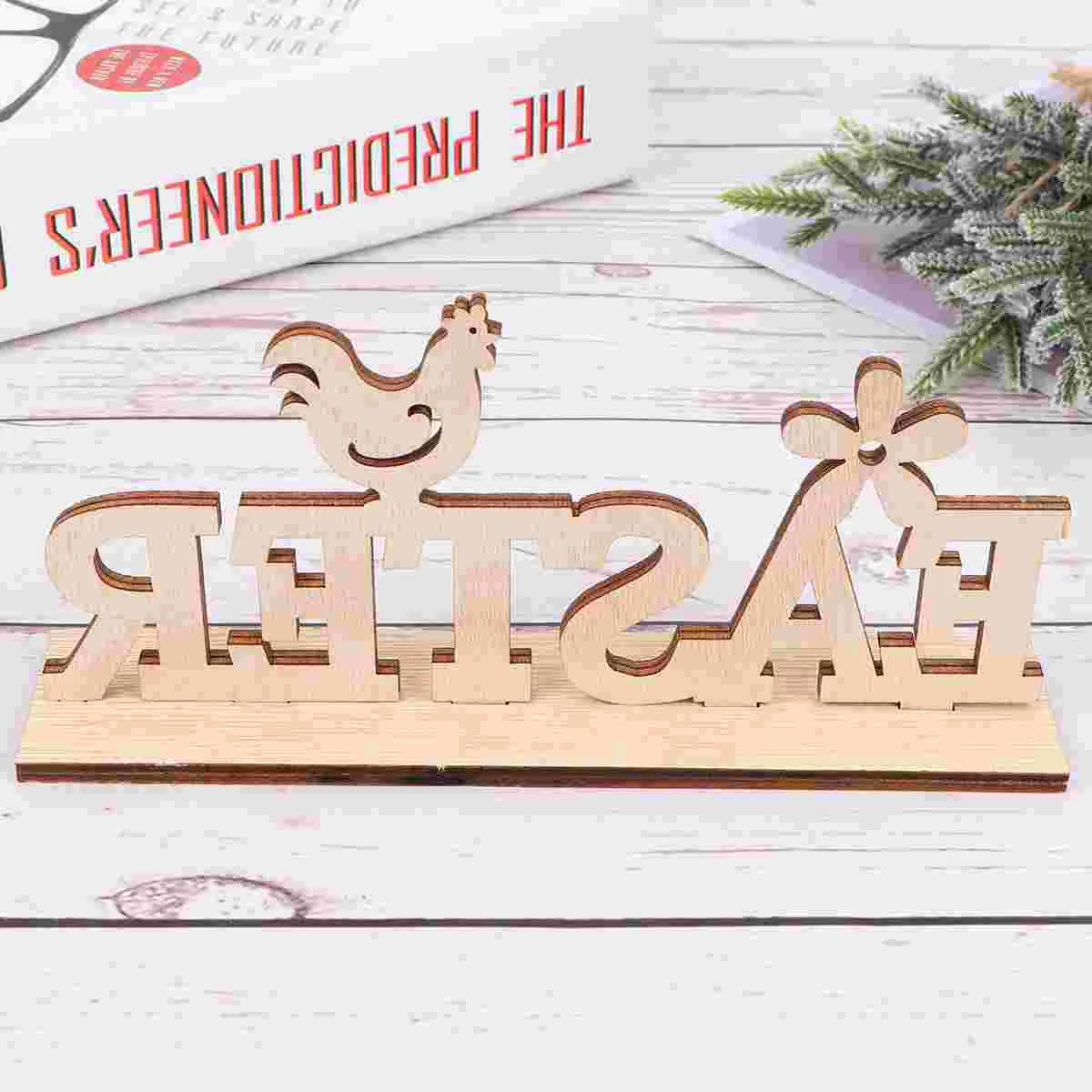 

1 шт. пасхальные английские буквы Декор деревянные английские буквы ремесла для магазина вечеринки