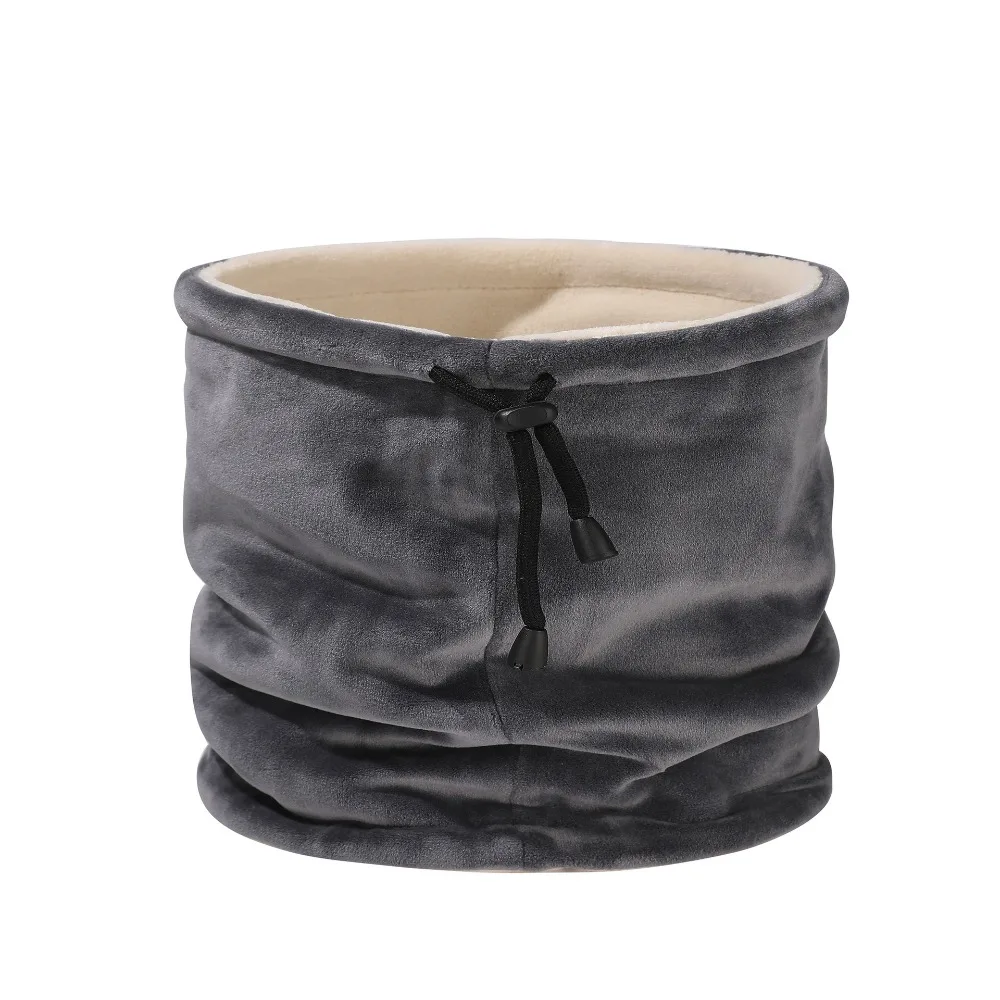 Новые утолщенные теплые шарфы однотонные коралловые бархатные гетры плюшевый