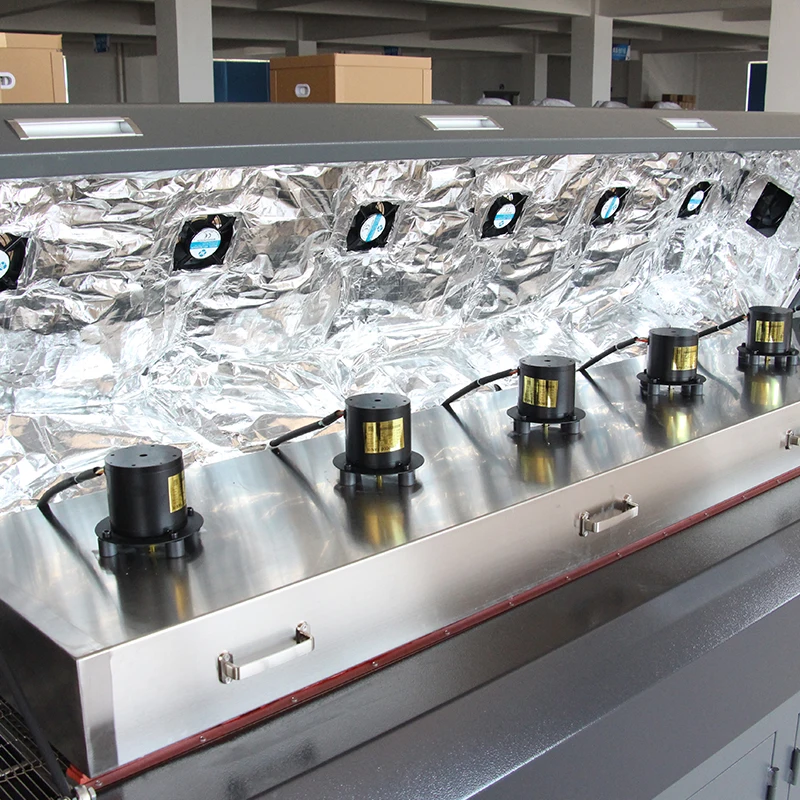 Машина для пайки печатных плат и размещения Reflow Owen YX1230 с 12 зонами нагрева верхняя