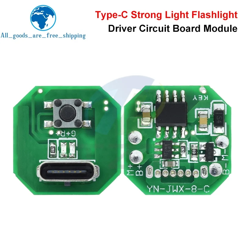 

Плата привода фонарика TZT TypeC 10Вт