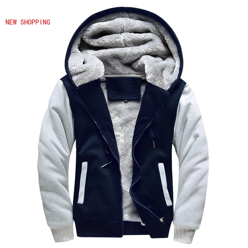 Мужская куртка-бомбер новинка 2023 брендовая зимняя плотная теплая флисовая