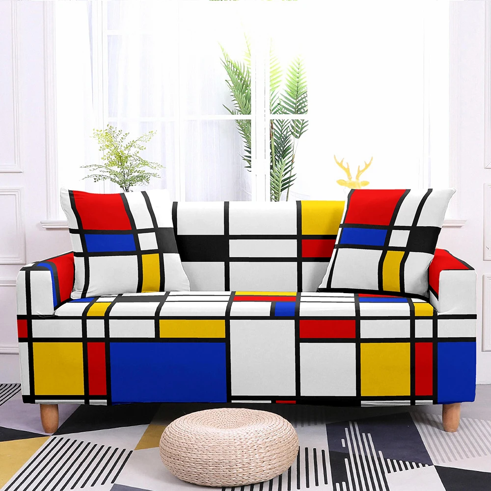 

Чехол для 1/2/3/4-местного дивана 3D цифровой геймпад геометрический чехол для дивана эластичный чехол для дивана чехол для гостиной L-образный ...