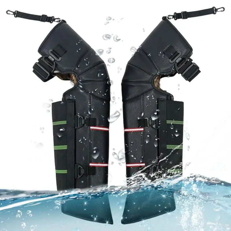 

Наколенники мотоциклетные из ПУ кожи, удобные и дышащие, регулируемые, зимние