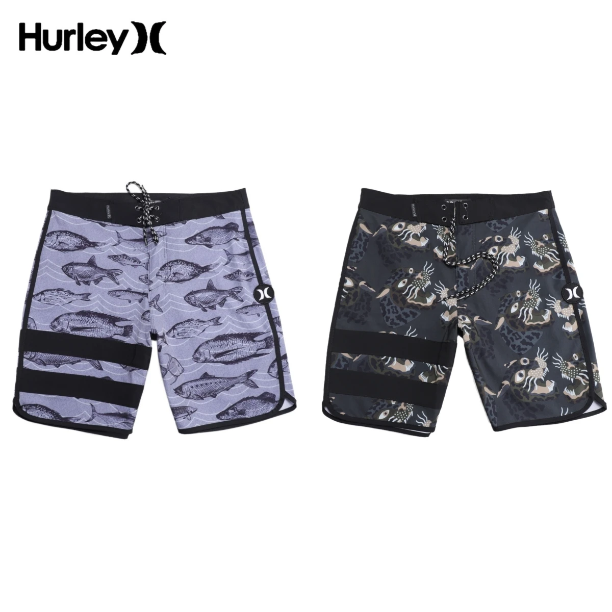 

Hurley Vêtements De Plage Men Leisure Sports Fitness Vacation Swimming Quick Drying Loose Seaside Surf Beach Shorts Bodybuilding