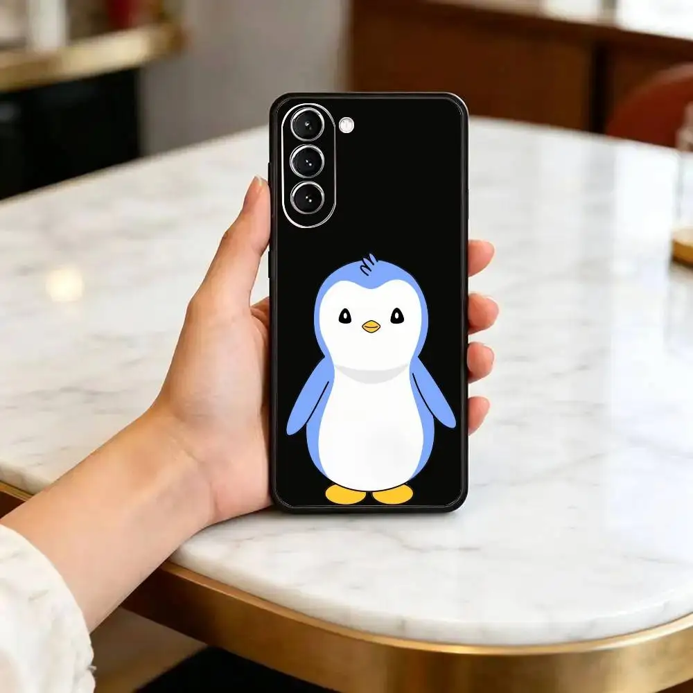 Фото Милый чехол для телефона с изображением пухлого пингвина для Samsung Galaxy, защитный чехол, небьющийся, с точными вырезами, из ТПУ, с принтом №3