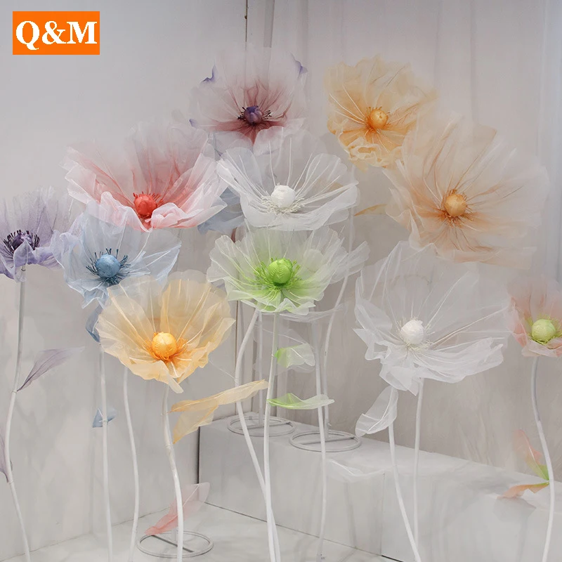 3 шт. 170 см свадебные реквизиты шелковые цветы для улицы свадьба дорога свинцовый