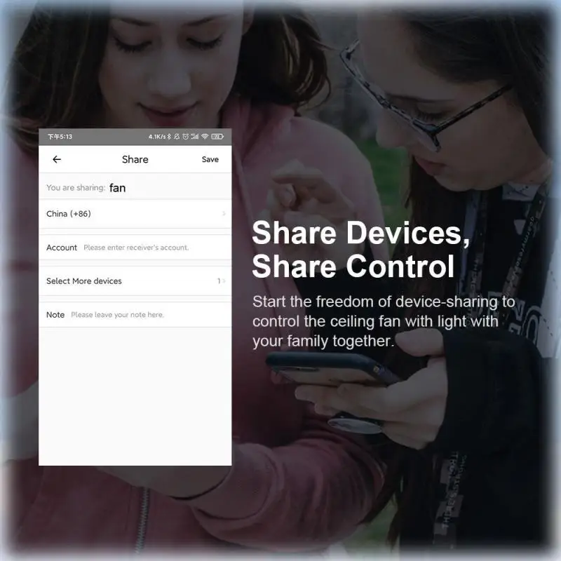 Умный потолочный вентилятор SONOFF IFan04 с Wi-Fi и стандартным контроллером RF 433 МГц