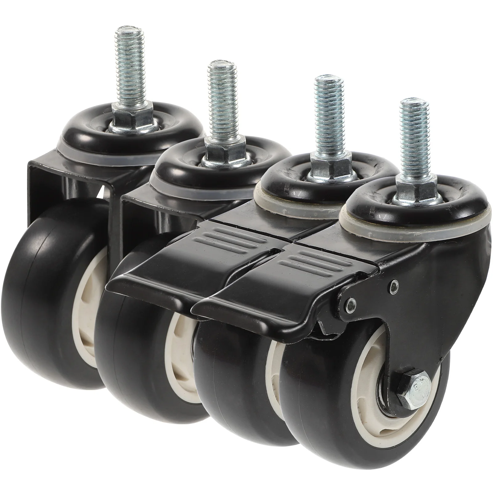 

4 Pcs Caster Wheels Replacement Office Chair Casters Heavy Duty Carpet Accessories