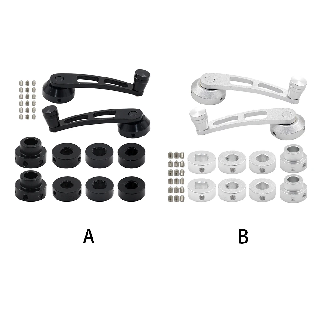 

2 Pieces Car Window Crank Handle Portable Detachable Replacement Internal Modified Repairing Vehicle Lever Accessories