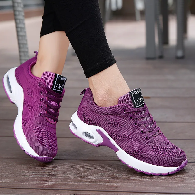 

2023 women's new air cushion shoes casual running sports shoes student mesh women damping sneakers 1727 Style Zapatos De Mujeres