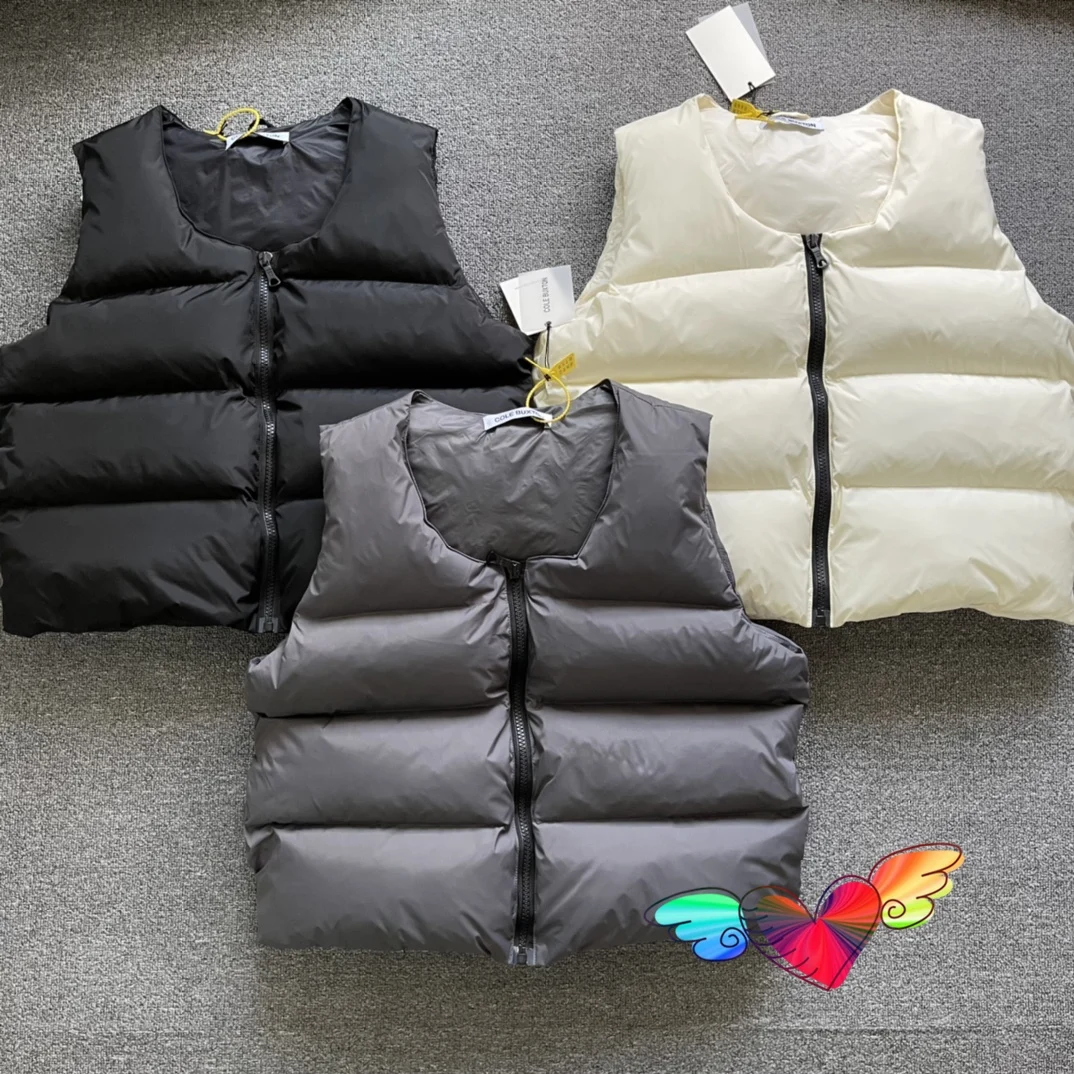 

2021AW Sleeveless Cole Buxton Parkas Men Women 1:1 High Quality Zipper PUFFER Cole Buxton JACKET Vintage Coats Outerwear