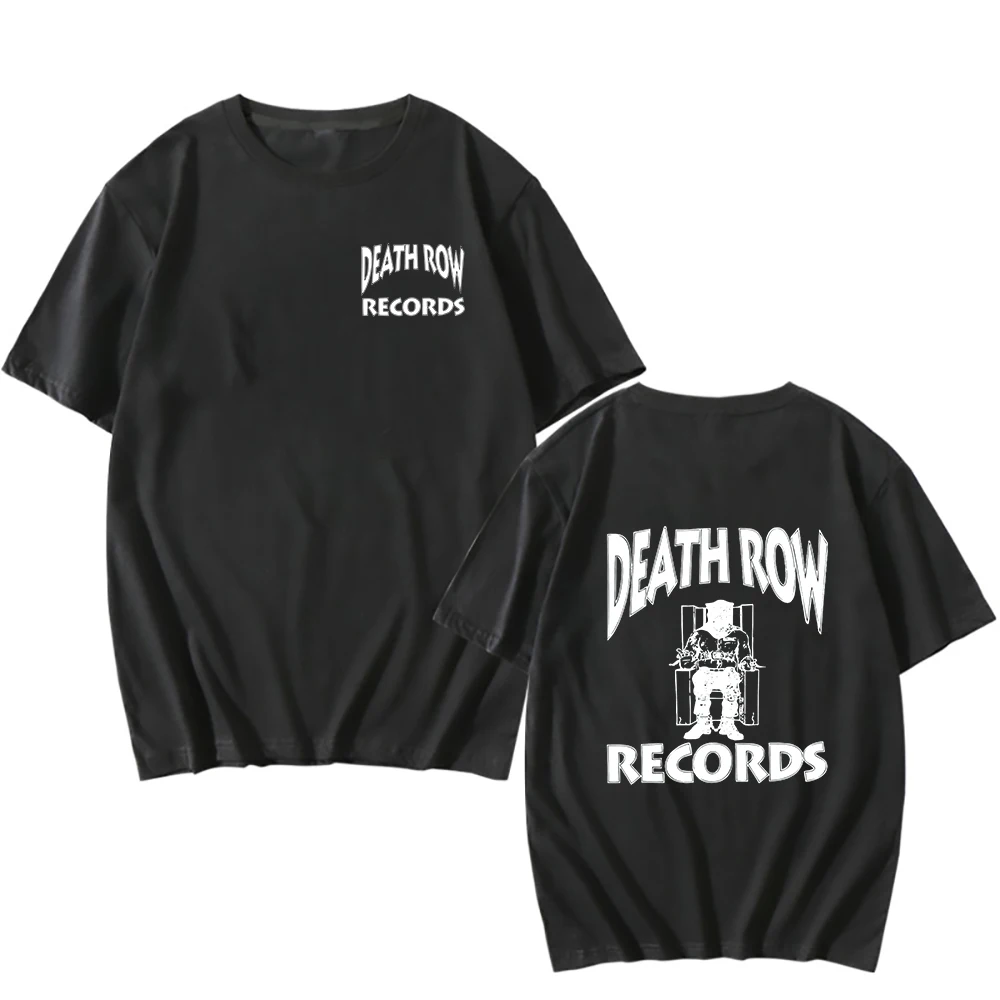 

Death Row Records Dr Dre Tupac T-shirt Men Unisex Top New Fashion Streetwear 100% Cotton Tee-shirt O-neck Hip Hop Kpop Tshirts