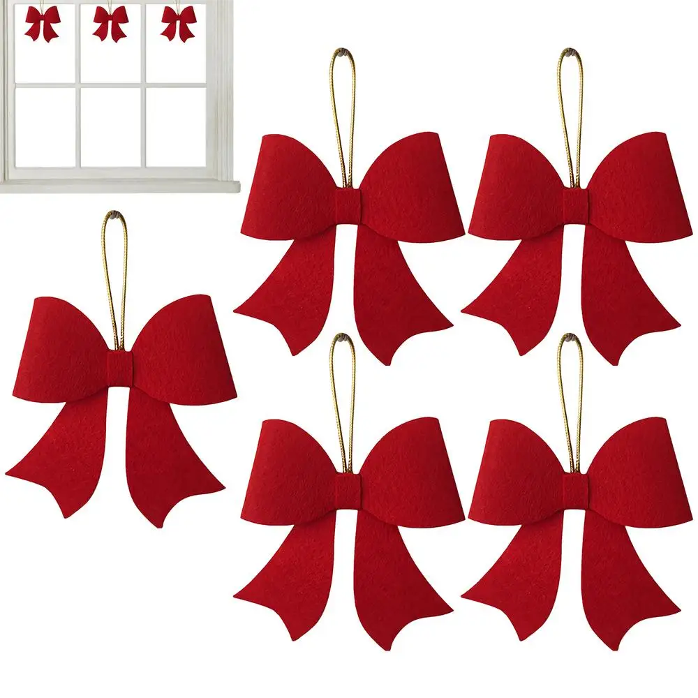 

Рождественские банты из нетканого материала красные