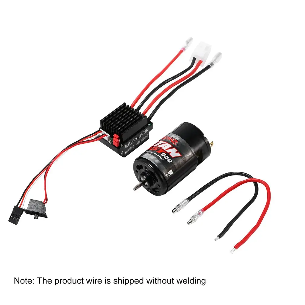 

550 Brushed Motor 12T 21T 29T 35T 60A ESC for 1:10 RC Crawler Axial SCX10 AXI03007 JL 90046 Traxxas TRX4 TRX6 RC Car Boat Parts