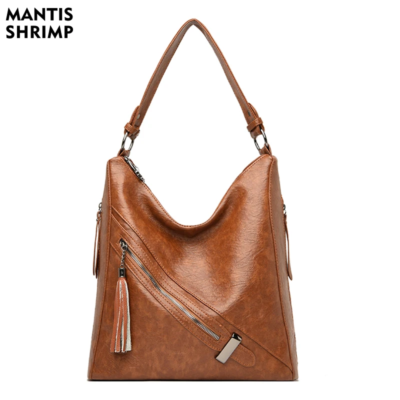

Women's Bag Vintage Packs for Women High Quality Handbags Ladies Solid Color Bag Multiple Pockets Hand Bags Retro Shoulder Bag