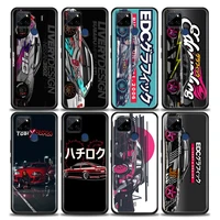 tokyo jdm drift sports car phone case for realme c2 c3 c21 c25 c11 c12 c20 oppo a53 a74 a16 a15 a9 a95 a93 a31 a52 a5s tpu case