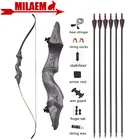 60 дюймов 30-60 фунтов стрельба из лука разборный Рекурсивный лук и набор стрел охотничий лук карбоновые стрелы позвоночник 500 цель стрельба аксессуары