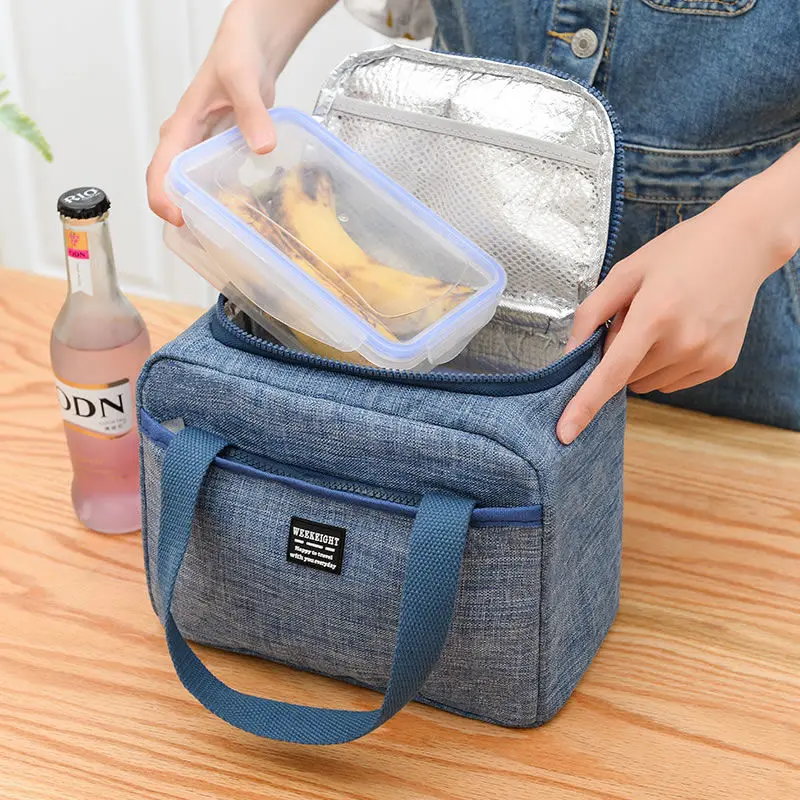 

Дорожная Портативная сумка для ланча Bento Pouch термоизолированная Сумка-тоут сумка-холодильник контейнер для ужина Школьные Аксессуары для х...