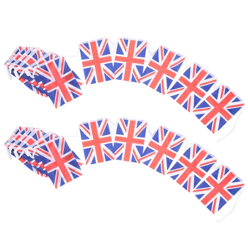 

2 флага с разъемом соединения 9 м/30 футов в длину с 30 флажками